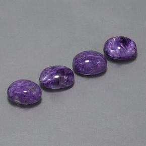  ct natürliche Violet Charoit-Edelsteine, Oval Schliff, Lichtundurchlässig
