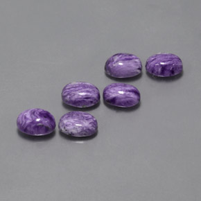 ct natürliche violetter Charoit-Edelsteine, Oval Schliff, Lichtundurchlässig