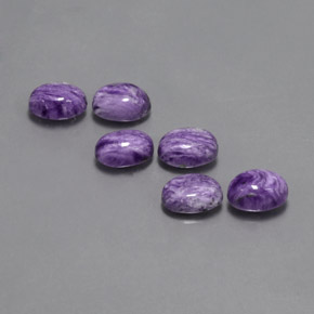  ct natürliche violetter Charoit-Edelsteine, Oval Schliff, Lichtundurchlässig