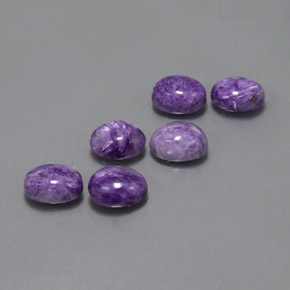  ct natürliche Violett Charoit-Edelsteine, Oval Schliff, Lichtundurchlässig