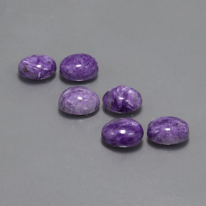 ct natürliche Violett Charoit-Edelsteine, Oval Schliff, Lichtundurchlässig
