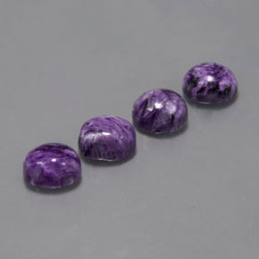  ct natürliche Violet Charoit-Edelsteine, Oval Schliff, Lichtundurchlässig