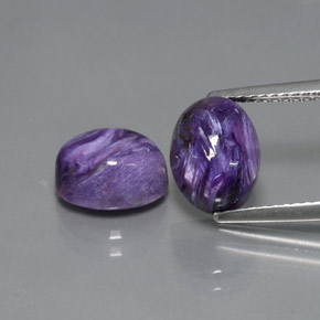  ct natürliche Violet Charoit-Edelsteine, Oval Schliff, Lichtundurchlässig