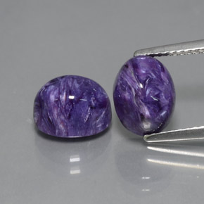  ct natürliche violetter Charoit-Edelsteine, Oval Schliff, Lichtundurchlässig