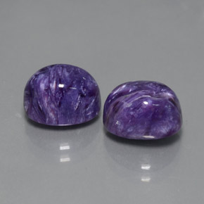  ct natürliche violetter Charoit-Edelsteine, Oval Schliff, Lichtundurchlässig