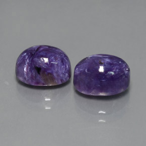  ct natürliche violetter Charoit-Edelsteine, Oval Schliff, Lichtundurchlässig