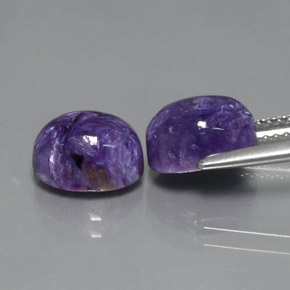 ct natürliche violetter Charoit-Edelsteine, Oval Schliff, Lichtundurchlässig