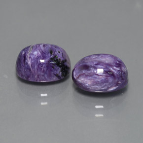  ct natürliche Violet Charoit-Edelsteine, Oval Schliff, Lichtundurchlässig