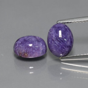  ct natürliche violetter Charoit-Edelsteine, Oval Schliff, Lichtundurchlässig