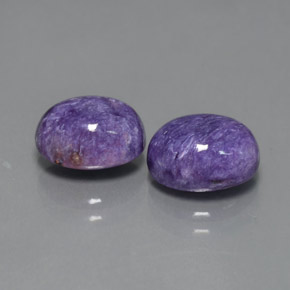  ct natürliche violetter Charoit-Edelsteine, Oval Schliff, Lichtundurchlässig
