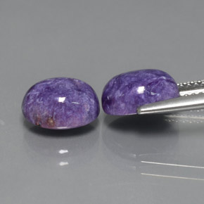  ct natürliche violetter Charoit-Edelsteine, Oval Schliff, Lichtundurchlässig