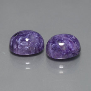  ct natürliche Violet Charoit-Edelsteine, Oval Schliff, Lichtundurchlässig
