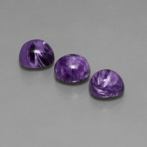  ct natürliche Violet Charoit-Edelsteine, Oval Schliff, Lichtundurchlässig