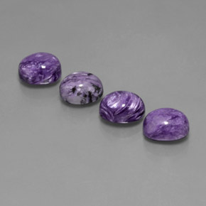  ct natürliche Violet Charoit-Edelsteine, Oval Schliff, Lichtundurchlässig