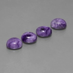  ct natürliche Violet Charoit-Edelsteine, Oval Schliff, Lichtundurchlässig