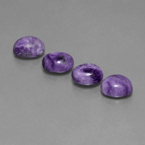  ct natürliche Violet Charoit-Edelsteine, Oval Schliff, Lichtundurchlässig