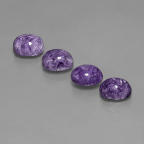  ct natürliche Violet Charoit-Edelsteine, Oval Schliff, Lichtundurchlässig
