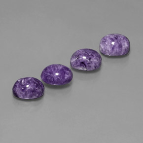 ct natürliche Violet Charoit-Edelsteine, Oval Schliff, Lichtundurchlässig