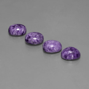  ct natürliche Violet Charoit-Edelsteine, Oval Schliff, Lichtundurchlässig