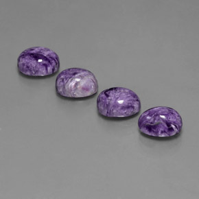  ct natürliche Violet Charoit-Edelsteine, Oval Schliff, Lichtundurchlässig