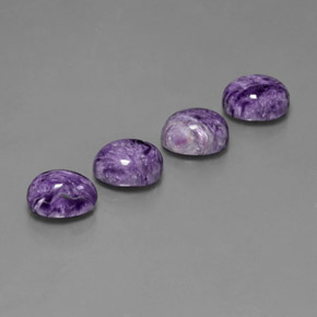  ct natürliche Violet Charoit-Edelsteine, Oval Schliff, Lichtundurchlässig