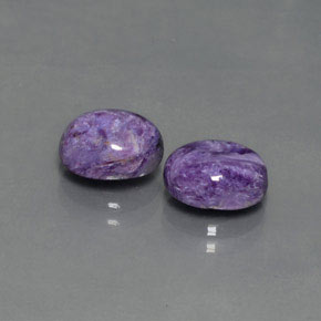  ct natürliche Violett Charoit-Edelsteine, Oval Schliff, Lichtundurchlässig