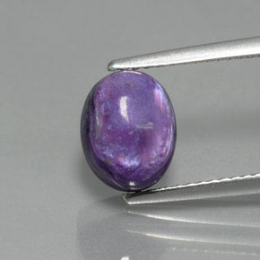 9,17 ctw natürlicher Violet Charoit, Oval Schliff, Lichtundurchlässig