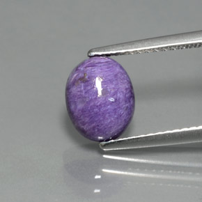 9,17 ctw natürlicher Violet Charoit, Oval Schliff, Lichtundurchlässig