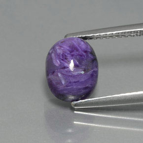 9,17 ctw natürlicher Violet Charoit, Oval Schliff, Lichtundurchlässig