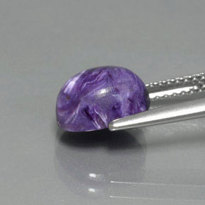 9,17 ctw natürlicher Violet Charoit, Oval Schliff, Lichtundurchlässig