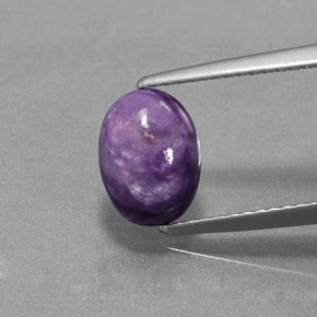 9,17 ctw natürlicher Violet Charoit, Oval Schliff, Lichtundurchlässig