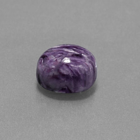 2,82 ctw natürlicher violetter Charoit, Oval Schliff, Lichtundurchlässig