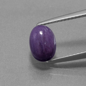 1,84 ctw natürlicher violetter Charoit, Oval Schliff, Lichtundurchlässig