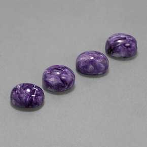  ct natürliche violetter Charoit-Edelsteine, Oval Schliff, Lichtundurchlässig