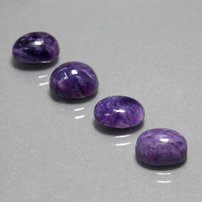  ct natürliche Violet Charoit-Edelsteine, Oval Schliff, Lichtundurchlässig