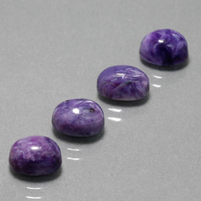  ct natürliche Violet Charoit-Edelsteine, Oval Schliff, Lichtundurchlässig