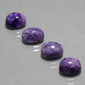  ct natürliche Violet Charoit-Edelsteine, Oval Schliff, Lichtundurchlässig