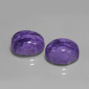  ct natürliche Violet Charoit-Edelsteine, Oval Schliff, Lichtundurchlässig