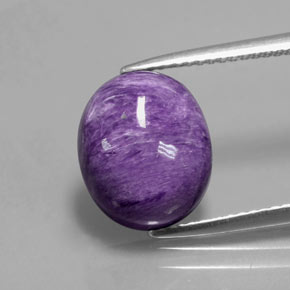 9,17 ctw natürlicher Violet Charoit, Oval Schliff, Lichtundurchlässig