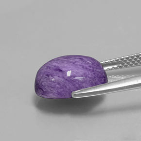 4,08 ctw natürlicher violetter Charoit, Oval Schliff, Lichtundurchlässig