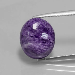 9,17 ctw natürlicher Violet Charoit, Oval Schliff, Lichtundurchlässig