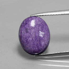 9,17 ctw natürlicher Violet Charoit, Oval Schliff, Lichtundurchlässig