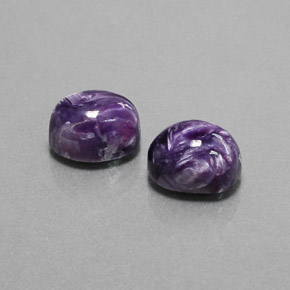  ct natürliche violetter Charoit-Edelsteine, Oval Schliff, Lichtundurchlässig