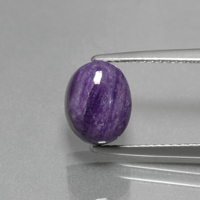 9,17 ctw natürlicher Violet Charoit, Oval Schliff, Lichtundurchlässig