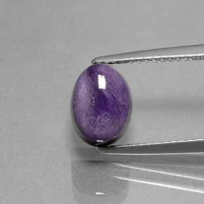 2,51 ctw natürlicher violetter Charoit, Oval Schliff, Lichtundurchlässig