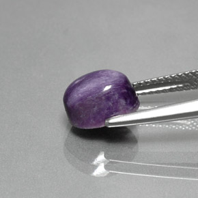 2,51 ctw natürlicher violetter Charoit, Oval Schliff, Lichtundurchlässig
