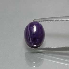 2,56 ctw natürlicher violetter Charoit, Oval Schliff, Lichtundurchlässig