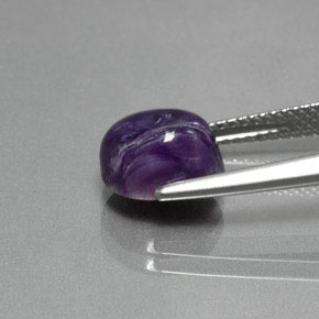 2,56 ctw natürlicher violetter Charoit, Oval Schliff, Lichtundurchlässig