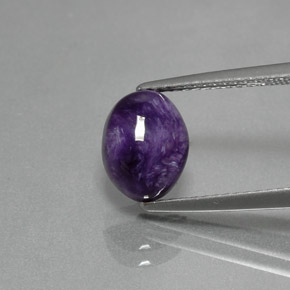9,17 ctw natürlicher Violet Charoit, Oval Schliff, Lichtundurchlässig