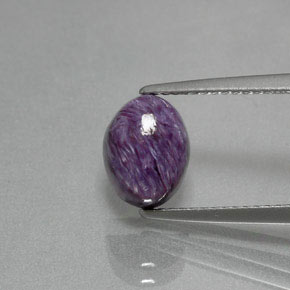 9,17 ctw natürlicher Violet Charoit, Oval Schliff, Lichtundurchlässig